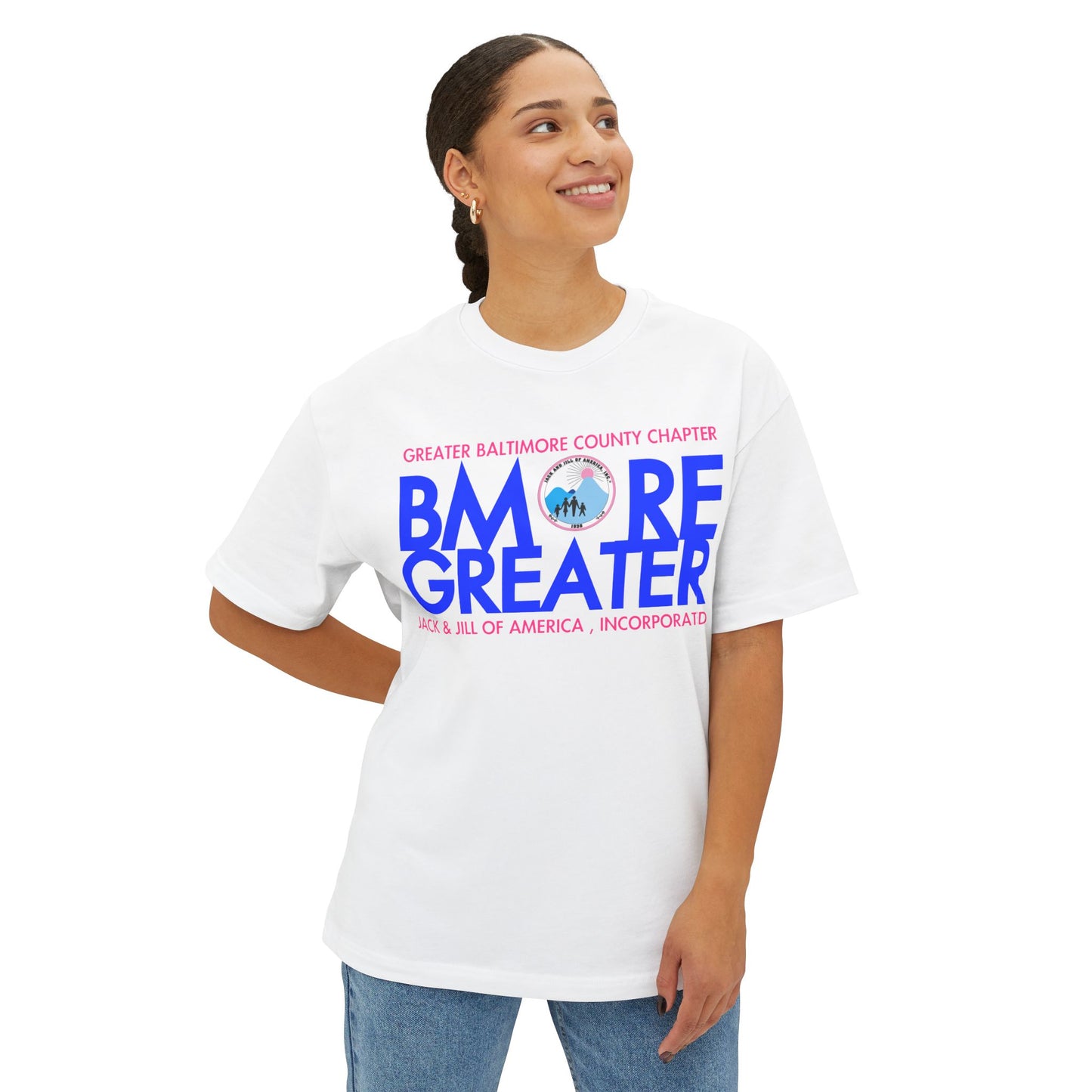 Bmore Greater Boxy Tee, Unisex Oversized T-Shirt, Baltimore Chapter Tee, Casual Wear, Community Spirit Shirt, Great for Events