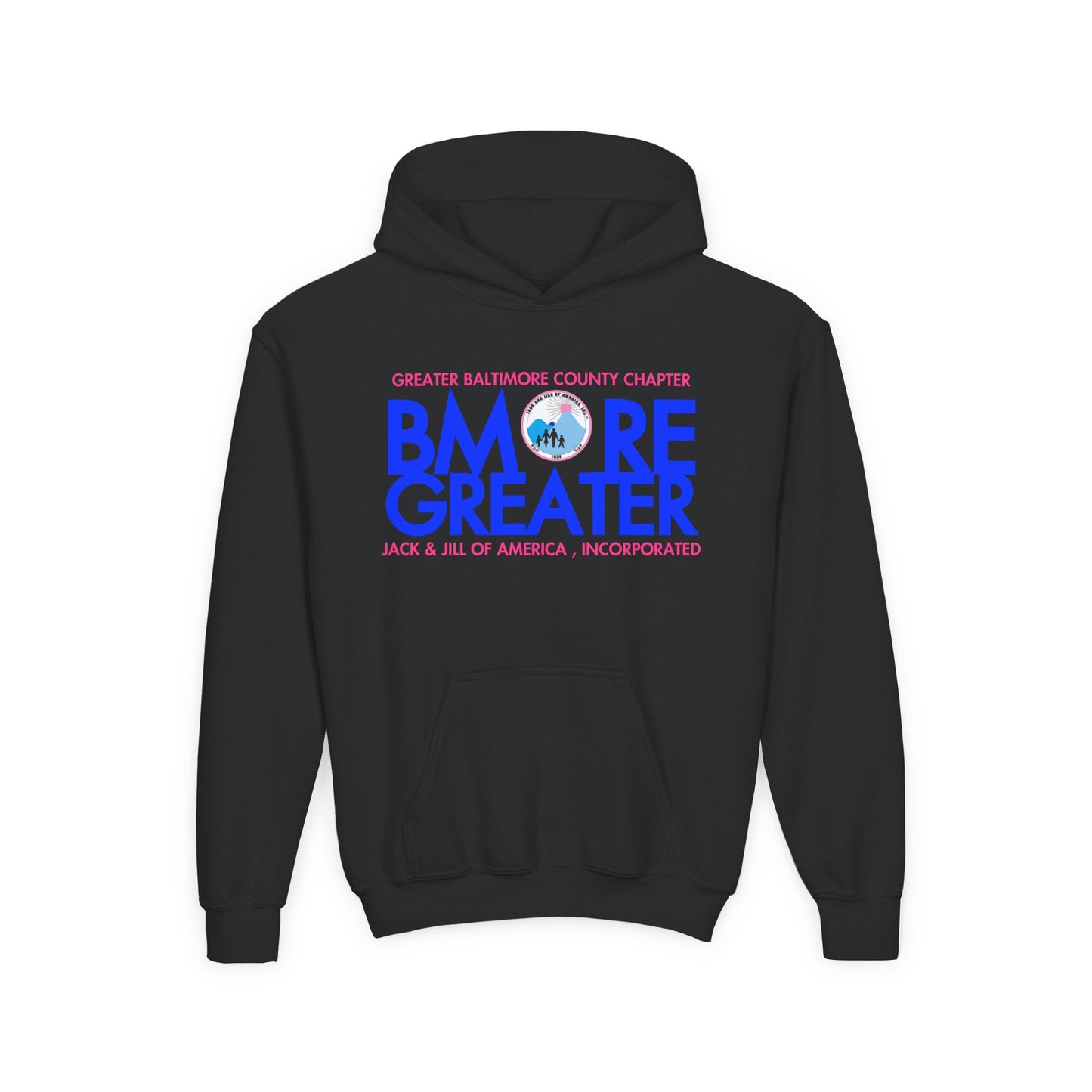 Youth Hooded Sweatshirt - Bmore Greater Chapter Design