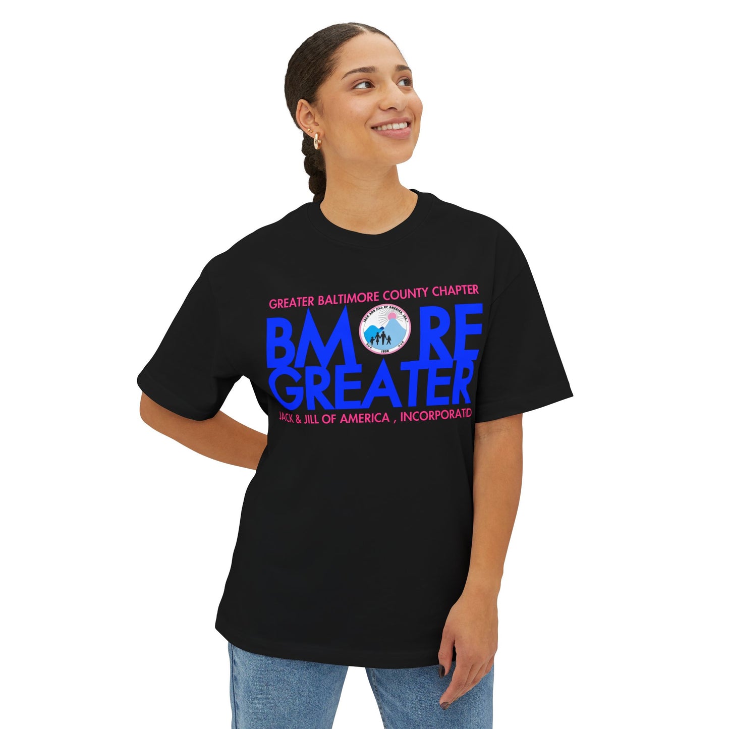 Bmore Greater Boxy Tee, Unisex Oversized T-Shirt, Baltimore Chapter Tee, Casual Wear, Community Spirit Shirt, Great for Events