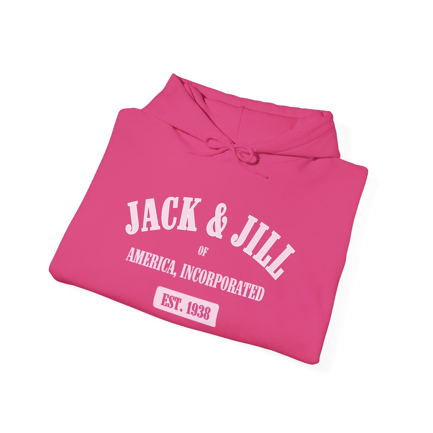Vintage Style Unisex Hooded Sweatshirt - Jack & Jill of America, Established 1938