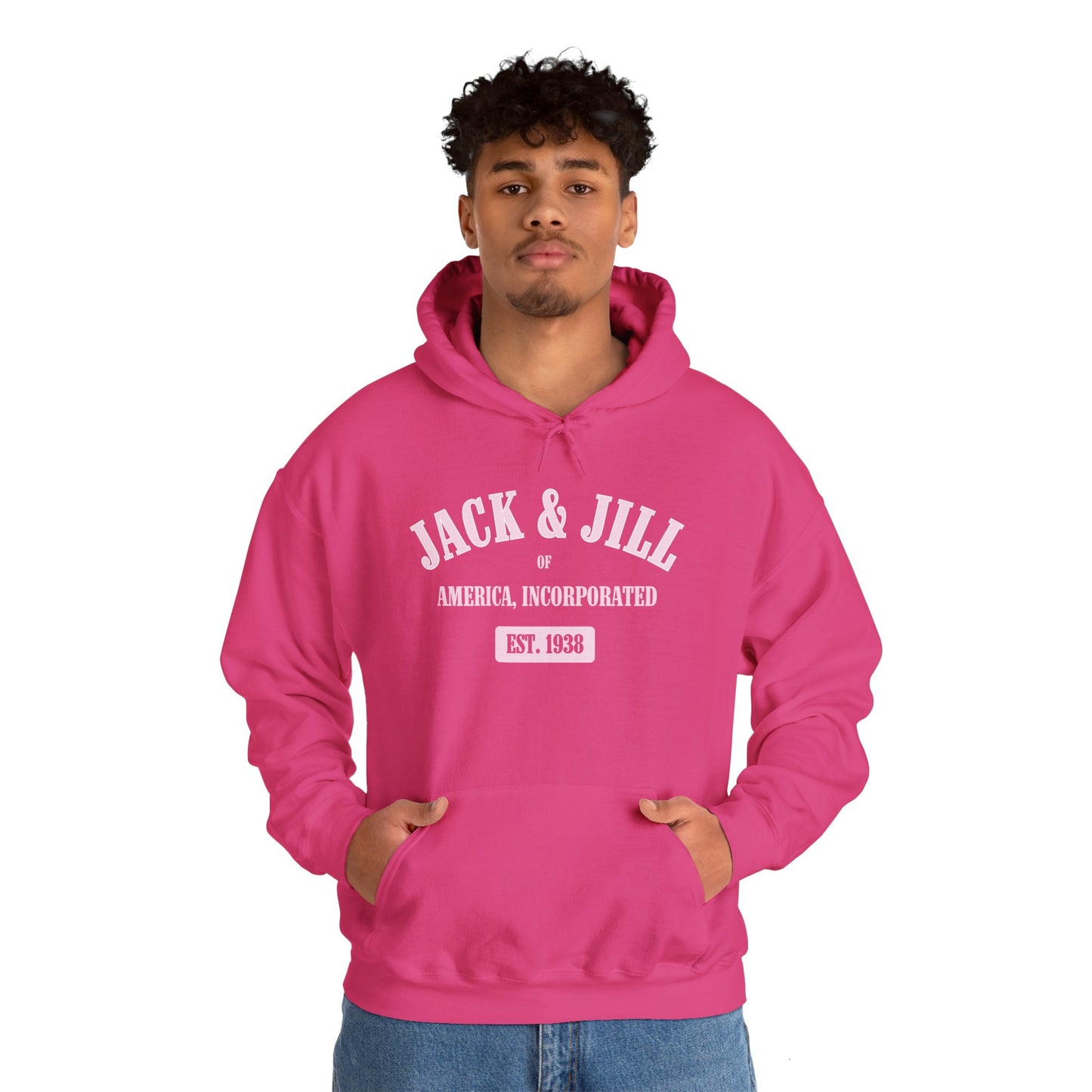 Vintage Style Unisex Hooded Sweatshirt - Jack & Jill of America, Established 1938