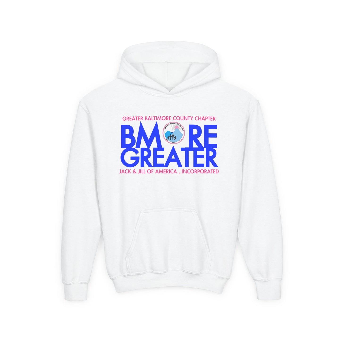 Youth Hooded Sweatshirt - Bmore Greater Chapter Design